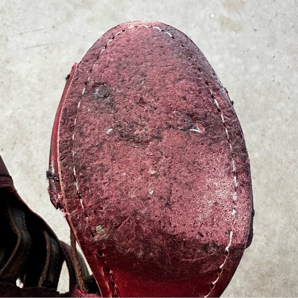 Freebird by Steven Shoes Tiara Wine Leather Booties Women’s Size 7 - Picture 10 of 13